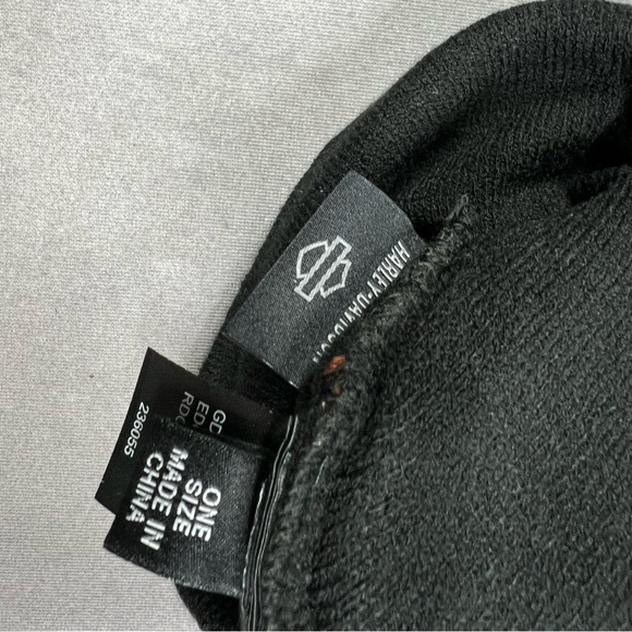 Harley-Davidson Black and Orange Eagle Beanie - Picture 3 of 3